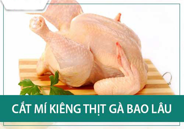 Cắt mí mắt sau bao lâu thì được ăn thịt gà ?